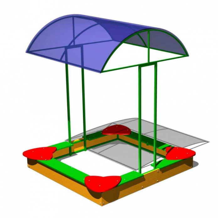 Песочница с навесом 4