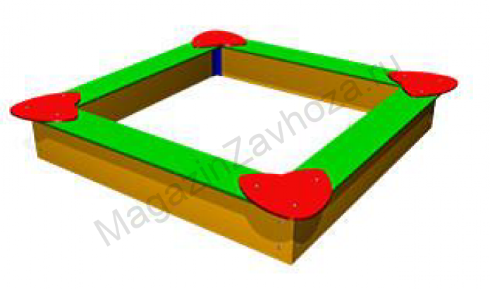 Песочница с лавочками