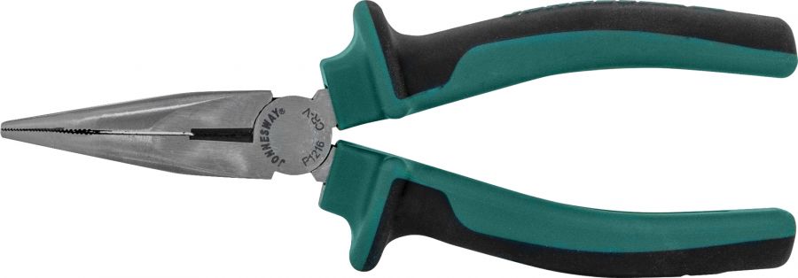 P1216 Длинногубцы изогнутые с двухкомпонентными рукоятками, 160 мм