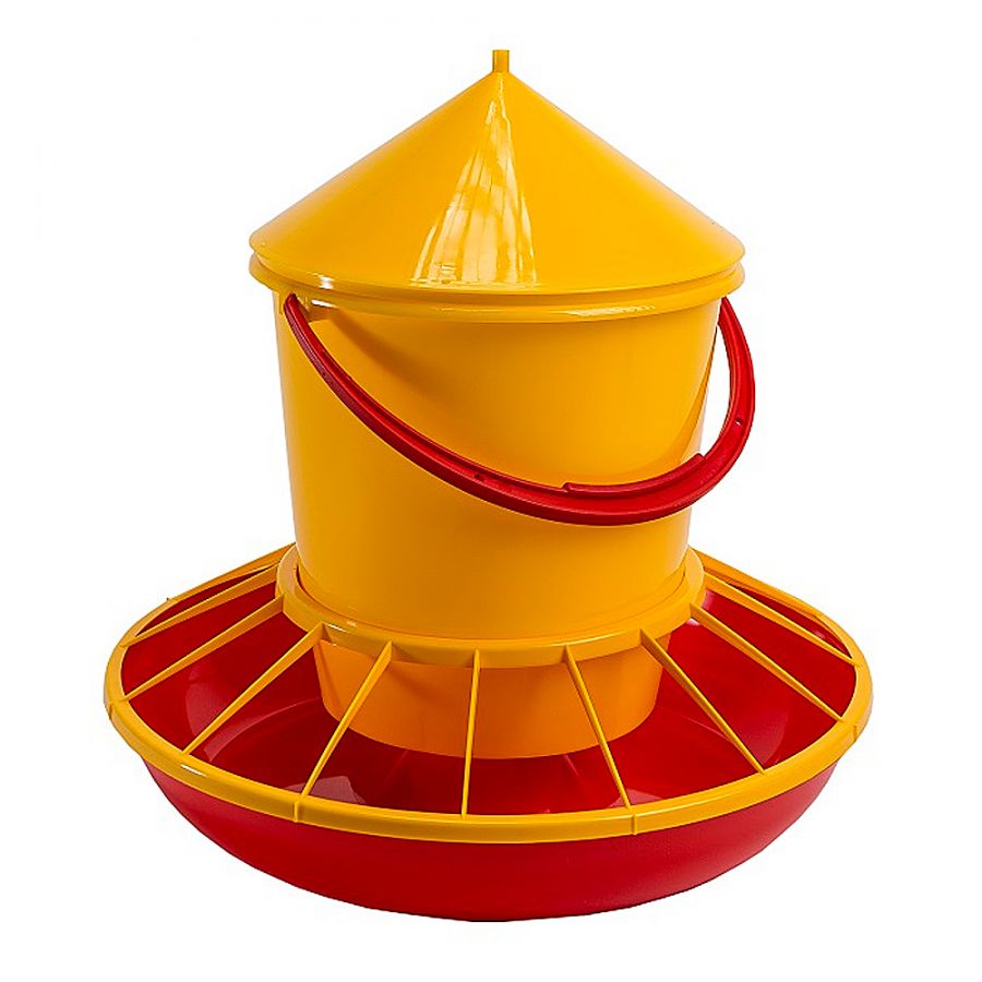 Кормушка бункерная на 12кг БРИГ для кур, перепелов, гусей