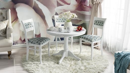 Стол обеденный «Орландо Т1» Исп.2 (Белый матовый)