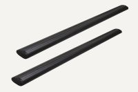 Багажник на крышу Toyota Camry XV50 2012-19, Атлант, крыловидные аэродуги (черный цвет)