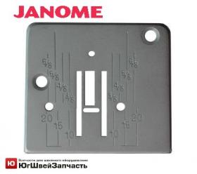 Игольная пластина JANOME 1018, 1022, 1818, 1822, 542, 743, 943, 639, JF1108, JR1218, 2121, 2323, 812, 555, 777, 331, 495, 3004, 3008, 3012, 3035/ New Home 385, 1404, 1414, 1418, 1712, 1718, 1722/ Family 3004, 3008, 3012, 3016, 3022/ Huskystar 207, 215