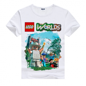 Футболка с героями игры Lego Worlds