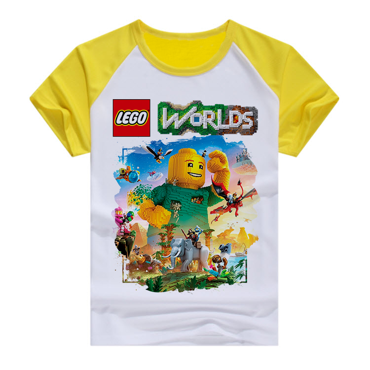 Футболка с героями игры Lego Worlds