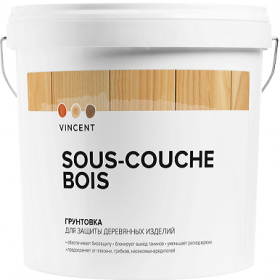 Грунтовка для Древесины Vincent Sous Couche Bois 0.9л без Запаха / Винсент Со Куш Боис