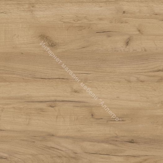 Стол «Родос» Тип 1 с опорой d40 (Белый муар/Дуб Крафт золотой)