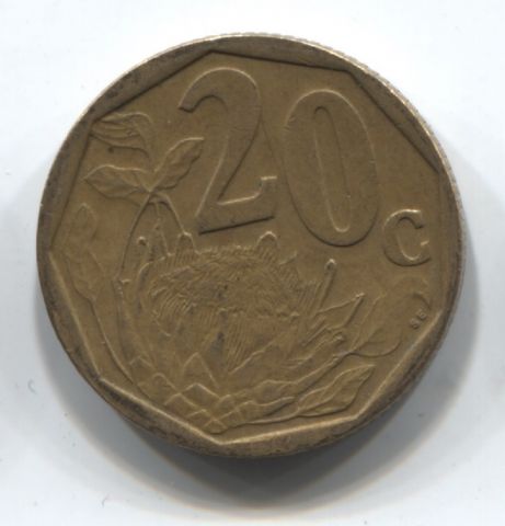 20 центов 2002 ЮАР