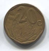 20 центов 2002 ЮАР