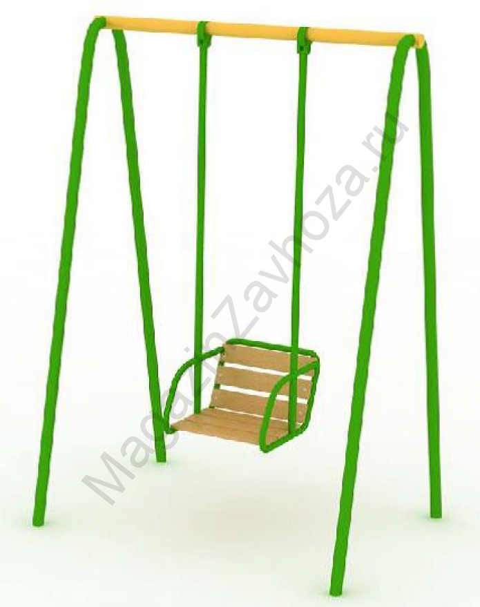 Качели деревянная со спинкой