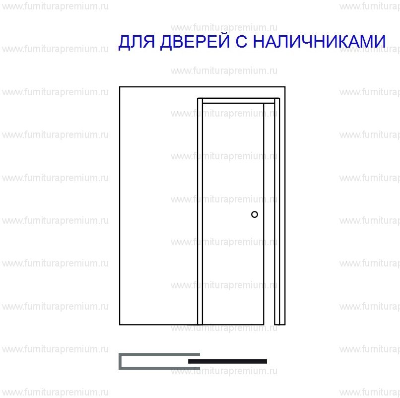 Пенал Eclisse Unico Single (для полотна 2000 ММ и 2100 ММ)