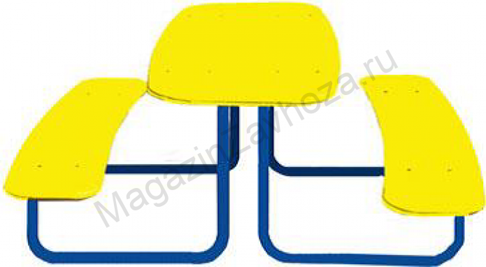 Детский Стол прямоугольник с 2 лавочками