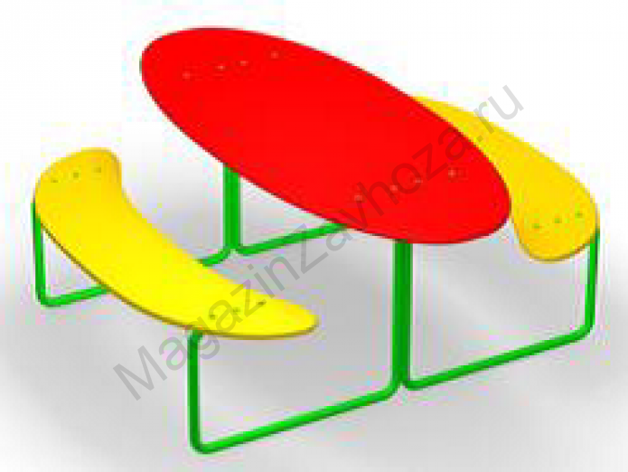 Детский Стол Овальный узкий