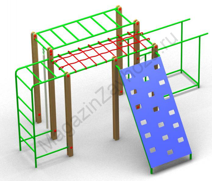 Спортивный комплекс с сеткой и доской