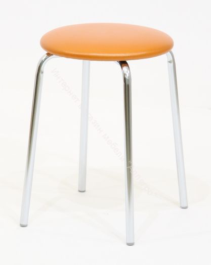 Табурет «Новинка» (эмаль)/Кожзам Santorini, Бенгал, Rhodes, DPCV1, SUNNY