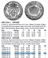1 крона 1934 Дания Редкий год