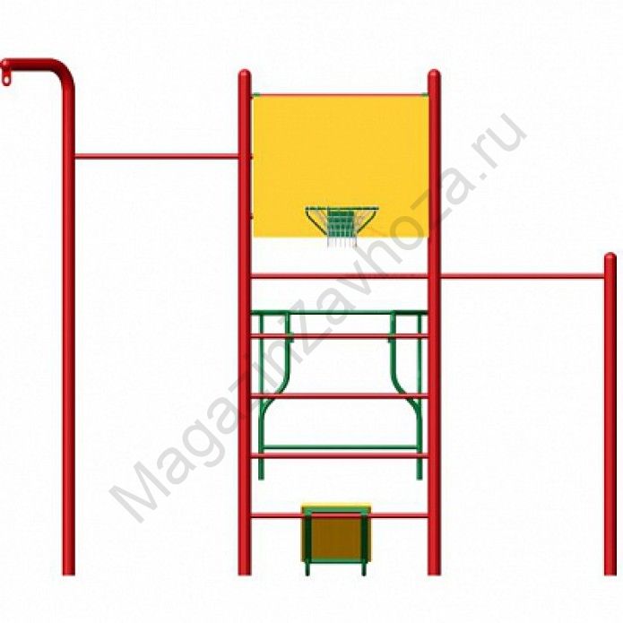 Спортивный комплекс с баскетбольный кольцом
