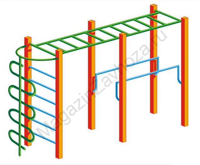 Рукоход (лестница,брусья,лазалка)