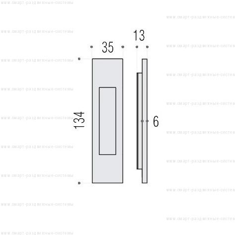 Colombo OPEN ID411 ручка для раздвижных дверей