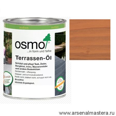 Масло для террас Osmo 004 для дуглазии Натуральный тон 0,75 л  Terrassen-Ole для наружных работ Osmo-004-0,75 11500018