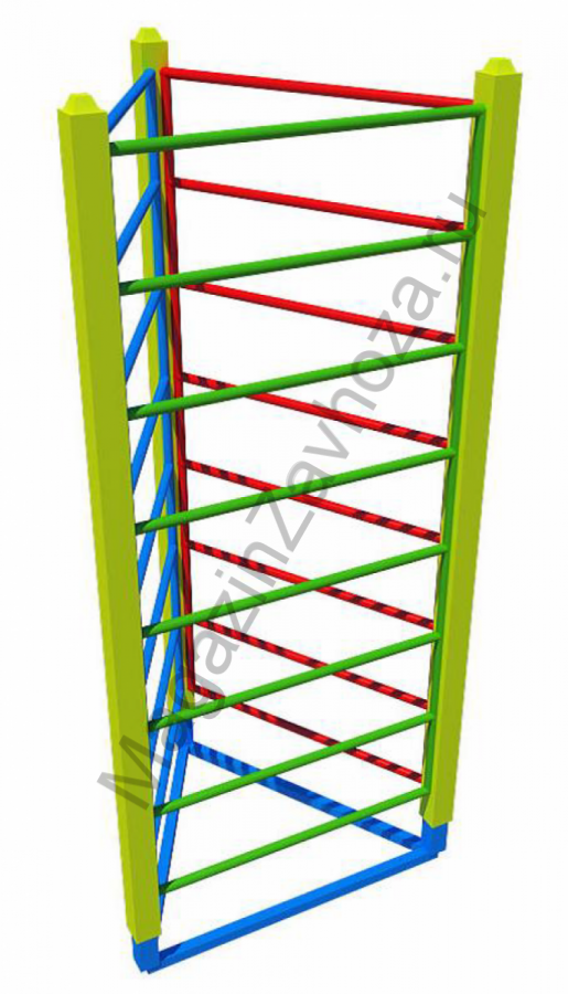 Шведская стенка 3 секции треугольник