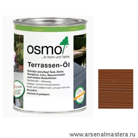 Масло для террас Osmo 010 для термодревесины Натуральный тон 0,75 л Terrassen-Ole для наружных работ Osmo-010-0,75 11500043