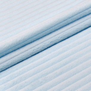 Королевский плюш в рубчик голубой  50х43