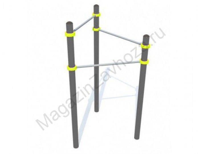 Турник 3 секции треугольник