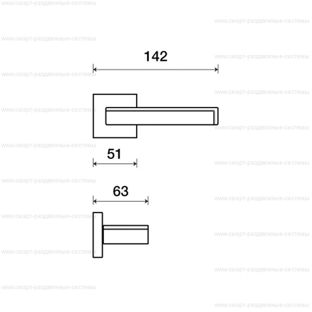 Ручка на розетке Frascio Pinax