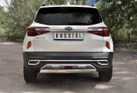 KIA SELTOS 2020- Защита заднего бампера d75х42 дуга KSLZ-003420