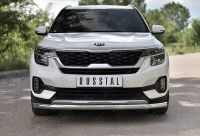 KIA SELTOS 2020-  Защита переднего бампера d63 секции KSLZ-003412