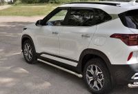 KIA SELTOS 2020- Пороги труба d63 секции (вариант 1) KSLT-0034191