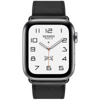 Ремешок Apple Watch Hermès Noir Swift Leather Single Tour