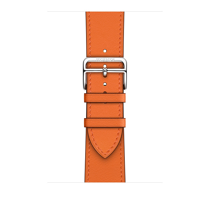 Ремешок Apple Watch Hermès Orange Swift Leather Single Tour из кожи (для корпуса 40/41 мм)