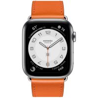 Ремешок Apple Watch Hermès Orange Swift Leather Single Tour