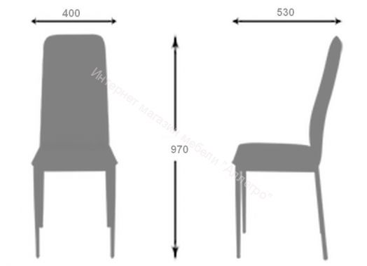 Стул «Норд» (Эмаль)/Кожзам, Ткань