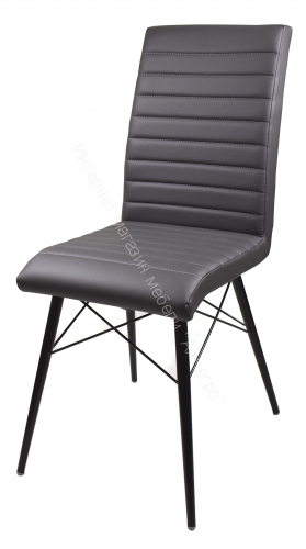 Стул «Бари-Люкс» (хром)/Кожзам, Ткань