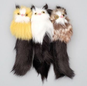 Игрушка для кошек "Кот-дружок", корпус 7 см, искусственный мех, микс цветов