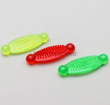 Игрушка резиновая зубочистка "Лакомый кусочек", 11,5 см, микс цветов