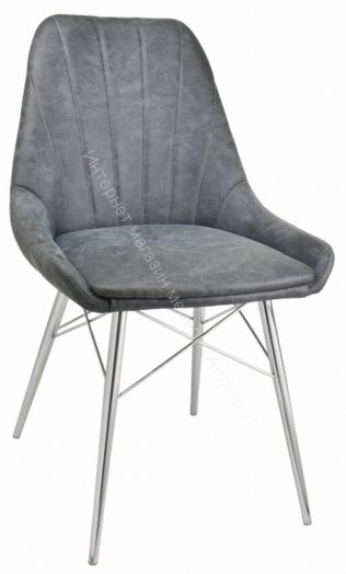 Стул «Марино-Люкс» (хром)/Кожзам, Ткань