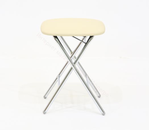 Табурет «Экстра складной» (Эмаль)/Кожзам, Ткань