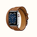 Ремешок Apple Watch Hermès Fauve Barenia Leather Double Tour