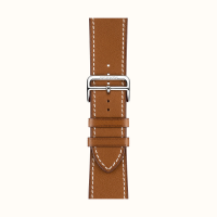 Ремешок Apple Watch Hermès Fauve Barenia Leather Single tour Deployment Buckle из кожи (для корпуса 44/45/46/49мм)