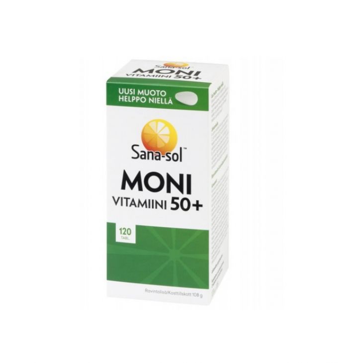 Sana-Sol monivitamini 50+ 120 tabl