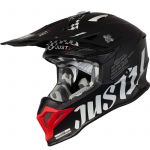 Just1 J39 Rock Red White Black Matt шлем внедорожный