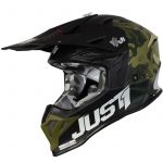 Just1 J39 Kinetic Сamo Army Green Black Matt шлем внедорожный
