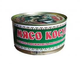 Мясо КОСУЛИ туш "Балтийская ОХОТА" с КЛЮЧОМ, МКК Балтийский  325г.ж.