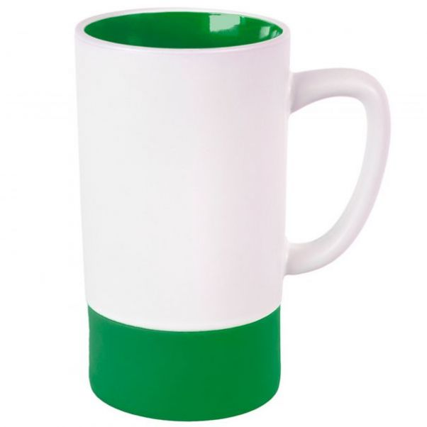 Кружки Fun2 белые с зеленым