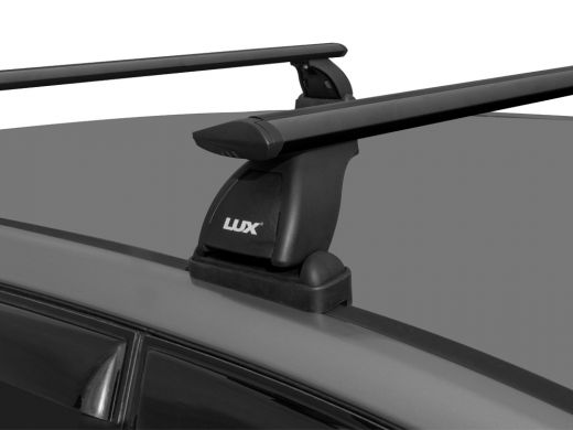 Багажник на крышу Mazda 3 BK/BL 2003-13, Lux, черные крыловидные дуги