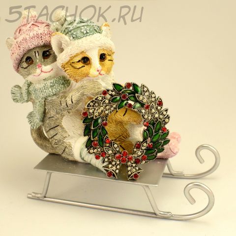 Брошь "Рождественский венок" (KC США)